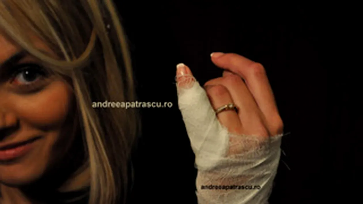 Andreea Patrascu a ajuns la Urgenta! S-a taiat la mana cand gatea!