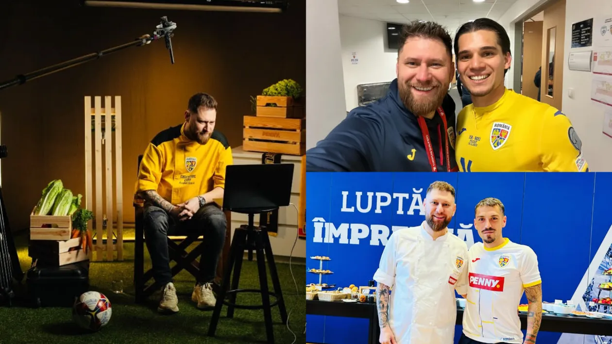 Cine este Andrei Voica, bucătarul echipei naționale de fotbal. I-a luat locul lui Yalcin Cadâr, care a murit în 2021 după ce s-a infectat cu COVID-19