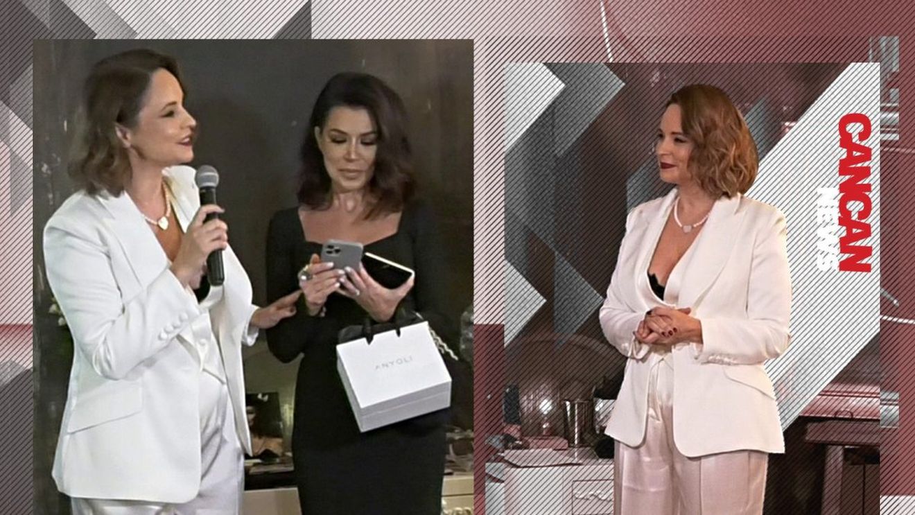 Andreea Marin și Simona Pătruleasa, în „duel” black & white. Cele două celebre prezentatoare TV au „răvășit” asistența la ultima apariție mondenă