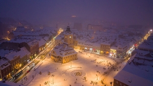 Zonele din România unde ninge ca în povești în Ajunul Crăciunului. Zăpada are chiar și 25 de cm