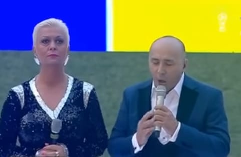 Marcel Pavel și Simona Anghel, la ceremonia de pe Arena Națională