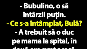 BANC | Bulă o sună pe Bubulina: "Iubito, o să întârzii două ore"