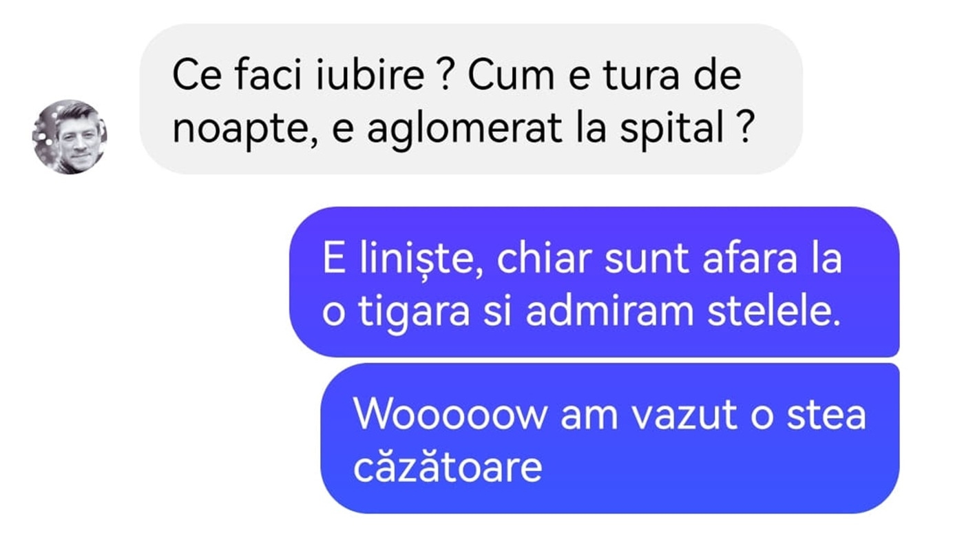 BANC | "Cum e tura de noapte, e aglomerat la spital?"