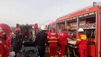 Accident șocant, în Vaslui. A fost activat Planul Roșu de Intervenție, după ce mai multe autoturisme s-au ciocnit