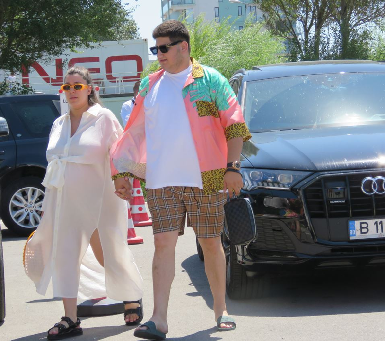 Gabi Oprea Jr., alături de soția lui, Davida