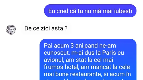 BANCUL ZILEI | Eu cred că tu nu mă mai iubești