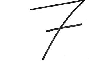 BANC | De ce cifra 7, când este scrisă de mână, este tăiată cu o linie orizontală