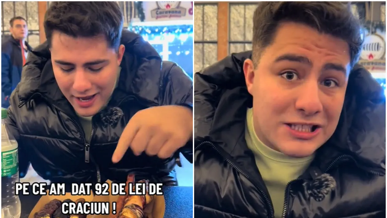 Suma colosală pe care un tânăr a plătit-o pentru trei mici și un suc la cel mai mare târg de Crăciun din București: „Făceam trei grătare cu banii ăia”