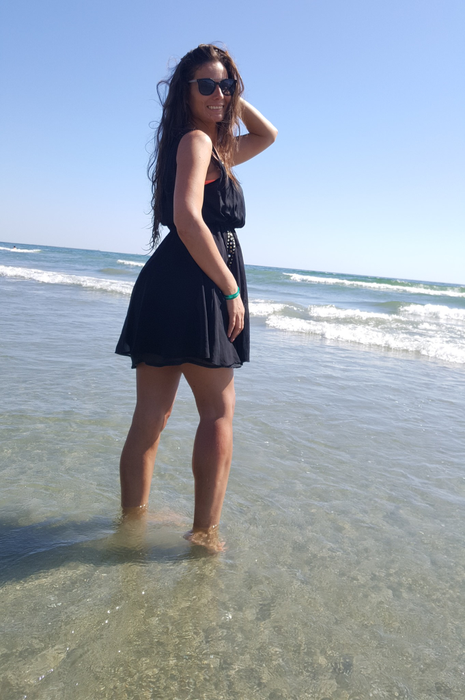Daniela Ploia, într-un moment de relaxare, la mare