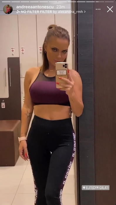Andreea Antonescu, imagini super-HOT la sala de fitness! Bustiera i-a rămas mică…