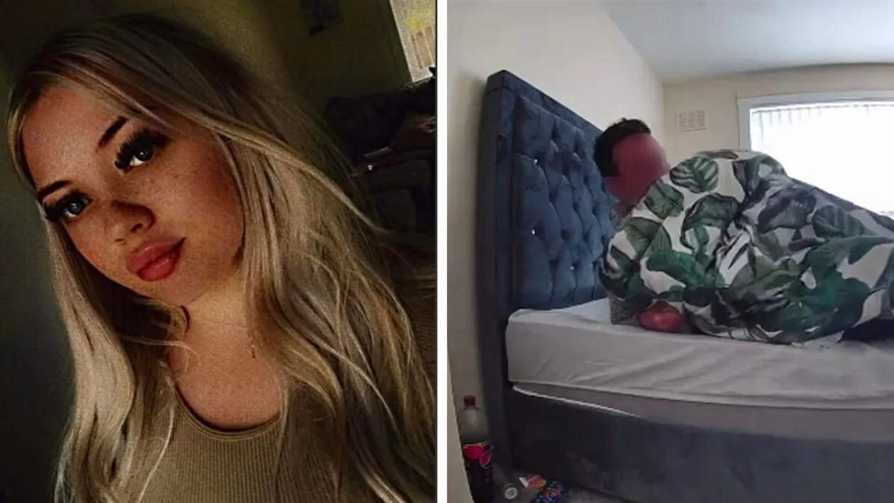 Ireal ce a observat această tănără, în imaginile surprinse de camere de supraveghere. Pe cine a văzut dormind în patul ei din dormitor