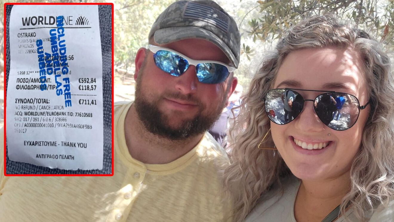 Ireal! Acești doi turiști au fost obligați să plătească 711 euro pentru o porție de mâncare, un Aperol Spritz și 3 sucuri, într-un restaurant din Mykonos