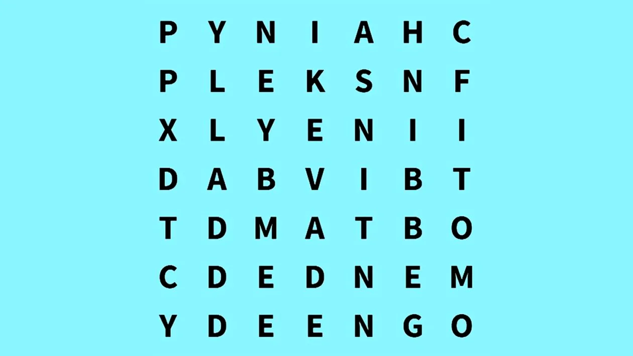 Test de inteligență | Identificați cuvântul MAX în maximum 6 secunde!