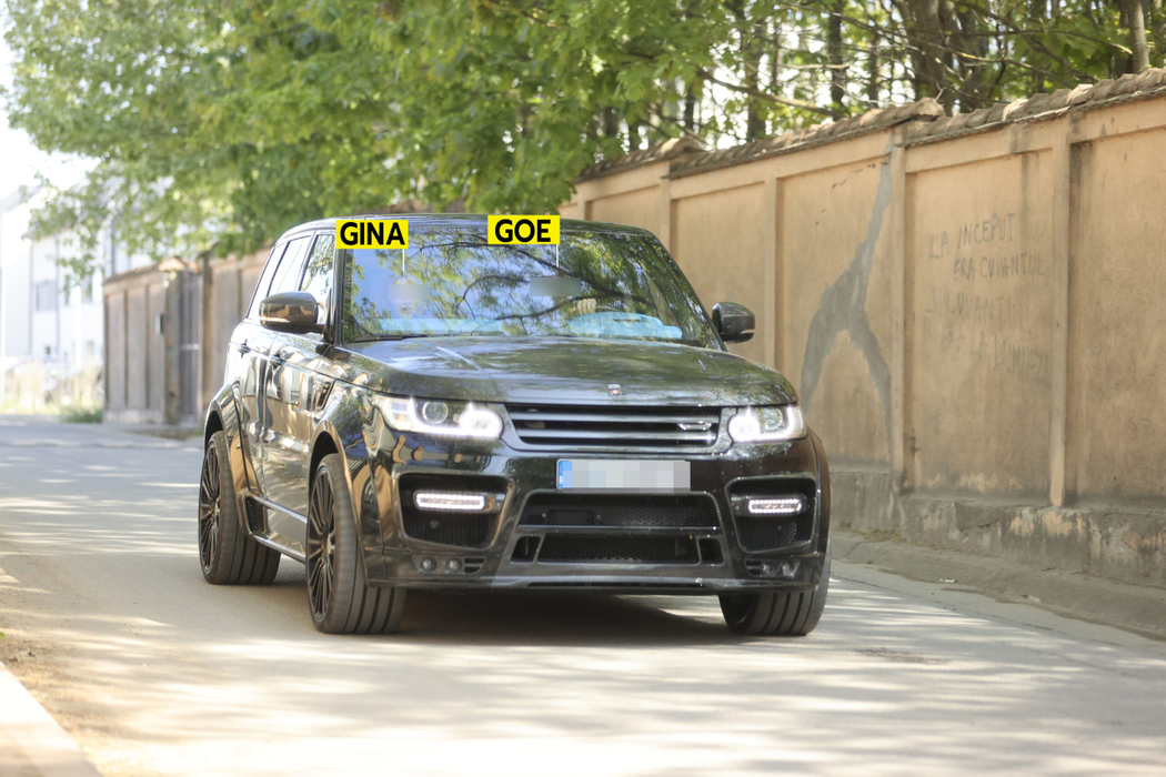 Goe și Gina, în mașina Range Rover Sport Mansory (Foto: CANCAN.RO)