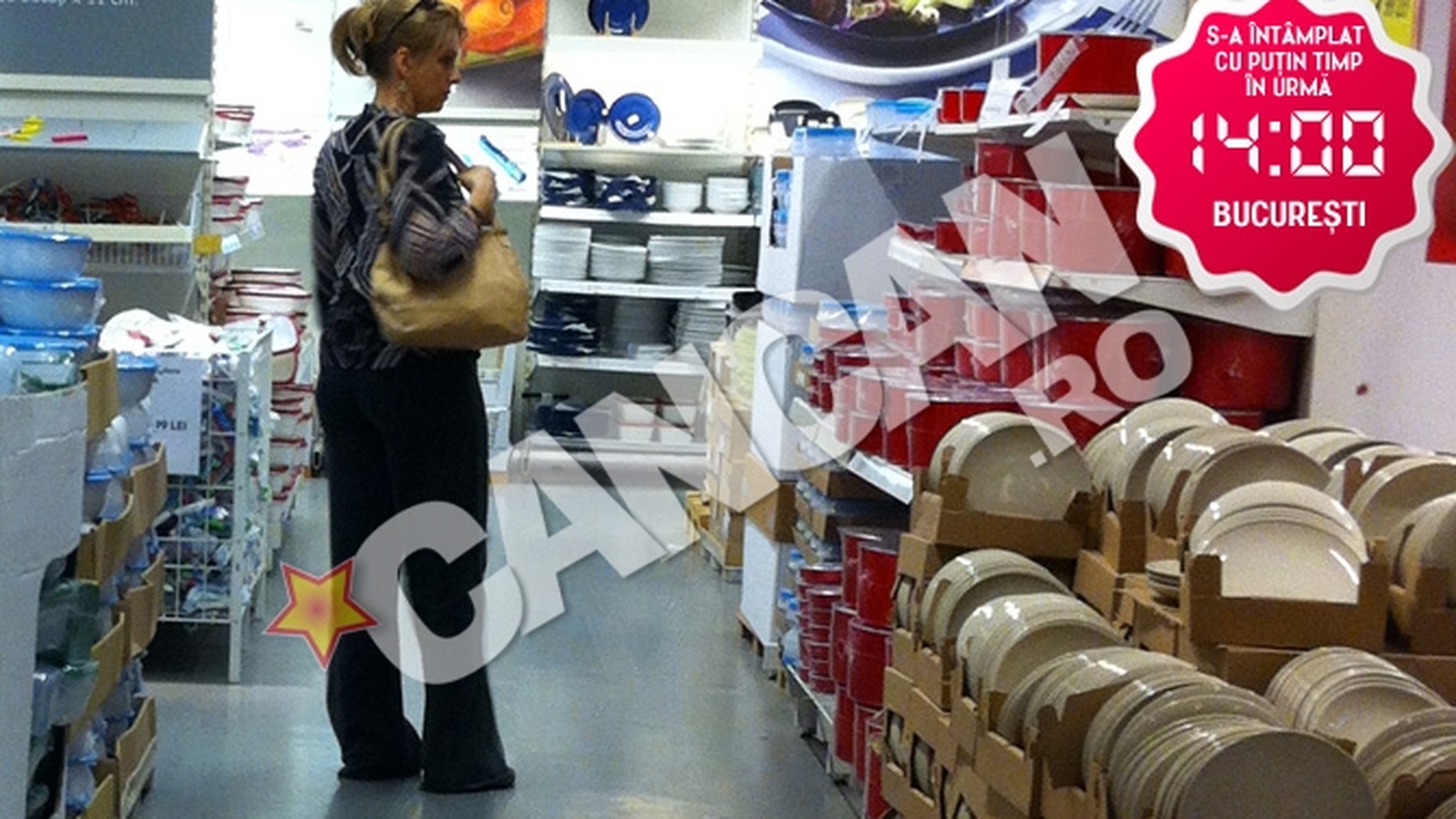 Bianca Brad face shopping... gospodaresc. A dat iama in oale sI farfurii