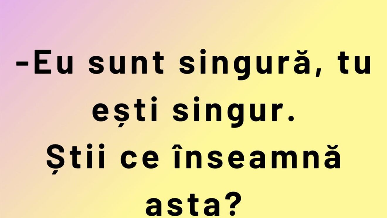 Bancul sfârșitului de săptămână | Axioma singurătății tranzitive