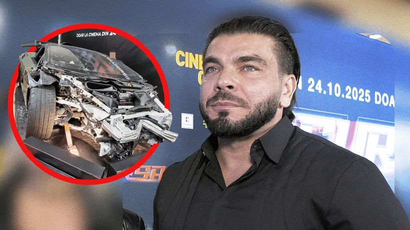 Joseph Adam, aproape de dezastru! Lamborghini-ul s-a făcut praf, dar a scăpat ca prin minune!