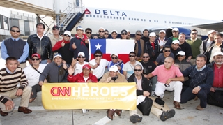 Minerii din Chile, eroi in Statele Unite