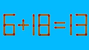 Testul IQ pentru copii isteți pe care unii părinți nu-l pot face! Corectează ecuația, mutând un singur băț de chibrit