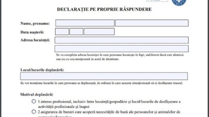 S-a schimbat declarația pe proprie răspundere. Ce trebuie să completezi dacă vrei sa ieși din casă după ora 23:00