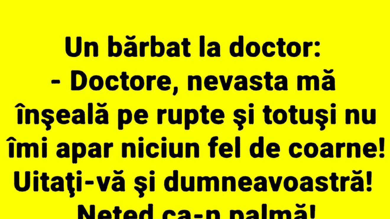 BANC | Doctorul, pacientul și nevasta infidelă