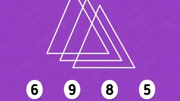 TEST  IQ | Poți răspunde corect la toate cele 10 întrebări? Prima: Câte triunghiuri sunt, în total?