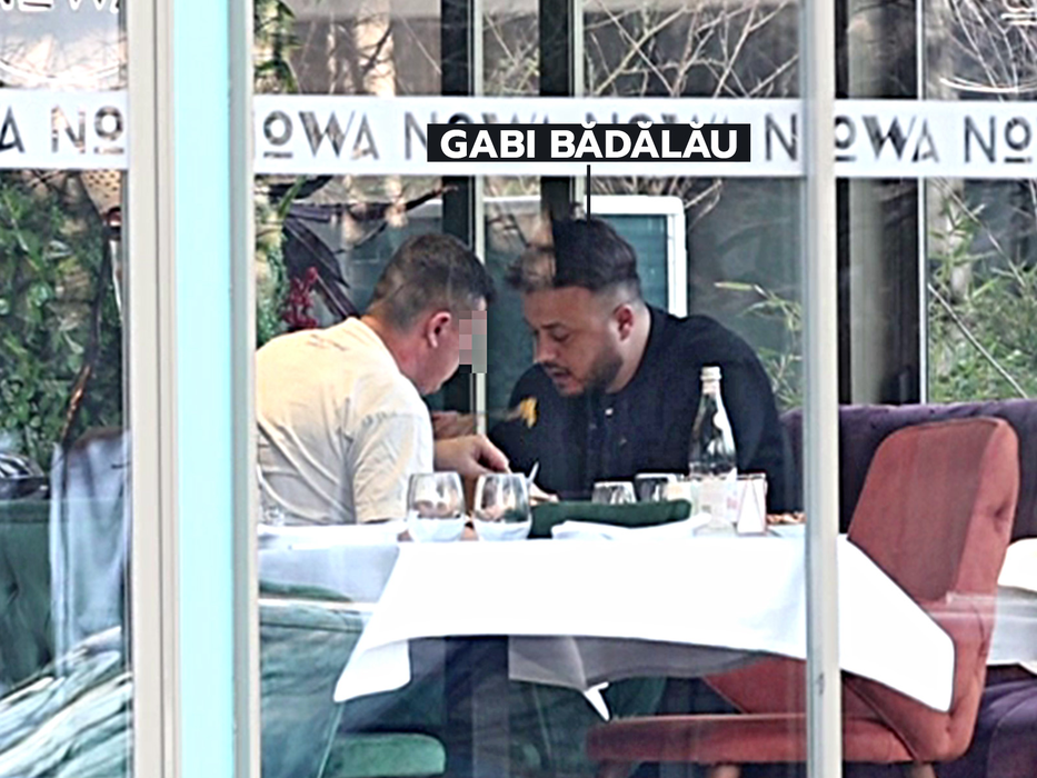 Gabi Bădălău ia masa (SURSA FOTO: CANCAN.RO)