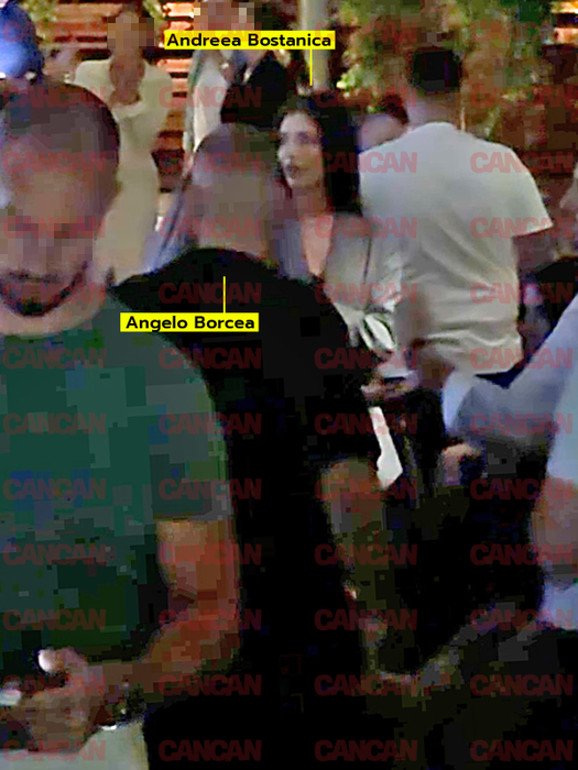 Andreea Bostănică pare că se simte foarte bine în preajma lui Angelo