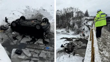 Tragedie în familia unui preot din Vatra Dornei! Preoteasa a căzut cu mașina în râul Bistrița, împreună cu cei 5 copii: unul dintre ei a murit