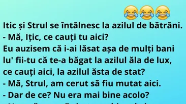 Bancul de marţi | Iţic şi Ştrul se întâlnesc la azilul de bătrâni