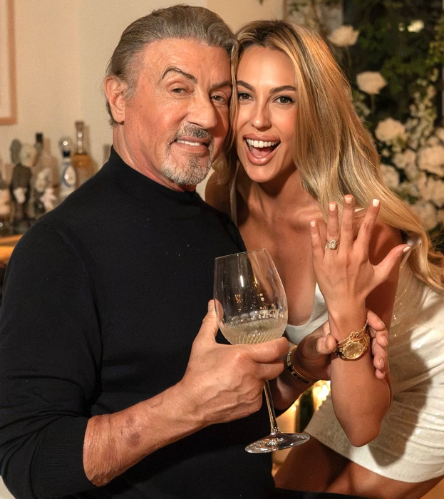 Stallone și fiica sa, sursa-captură social media Sylvester Stallone