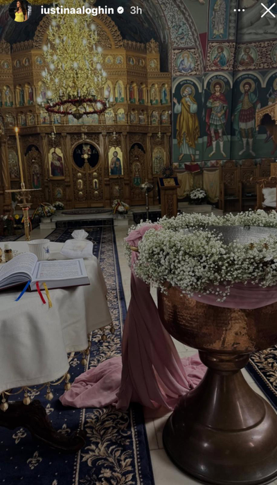 Imagini de la botezul Ivanei Nectaria, fetița lui Cornel și a Iustinei/ sursă foto: Instagram