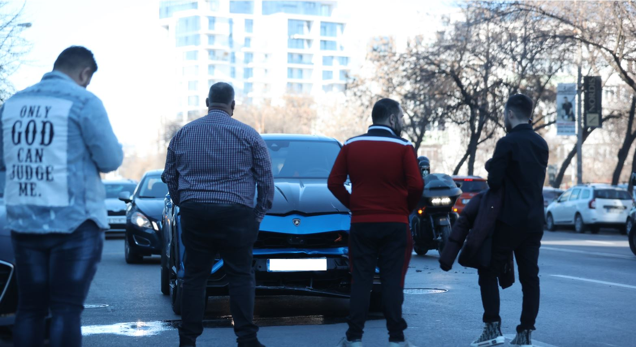 Fostul ”ginere” al lui Gigi Becali a făcut accident cu Lamborghini-ul URUS de 320.000 de euro