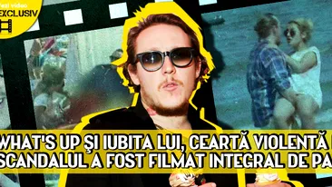 WHAT'S UP ŞI IUBITA LUI, CEARTĂ VIOLENTĂ PE PLAJĂ! SCANDALUL A FOST FILMAT INTEGRAL DE PAPARAZZI