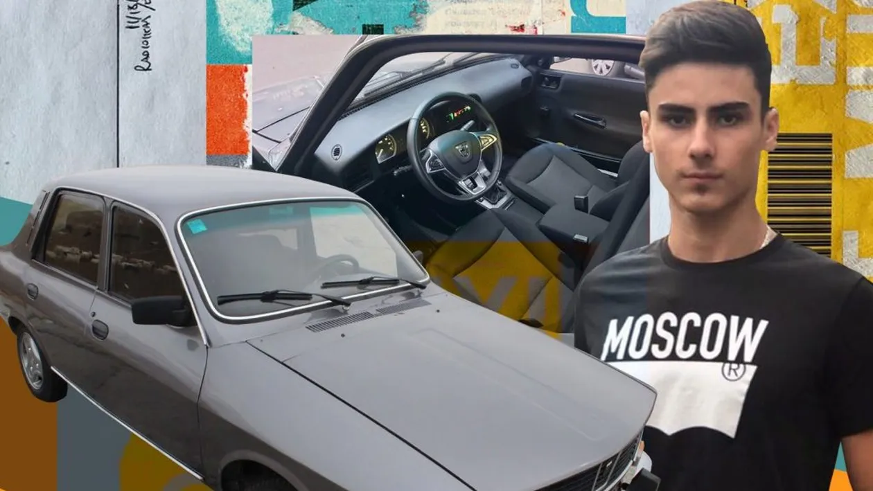 Tânărul care a transformat o Dacie din 1975  în limuzină își vinde “opera”. Acum se deschide cu comandă vocală, are interior cu display și costă...