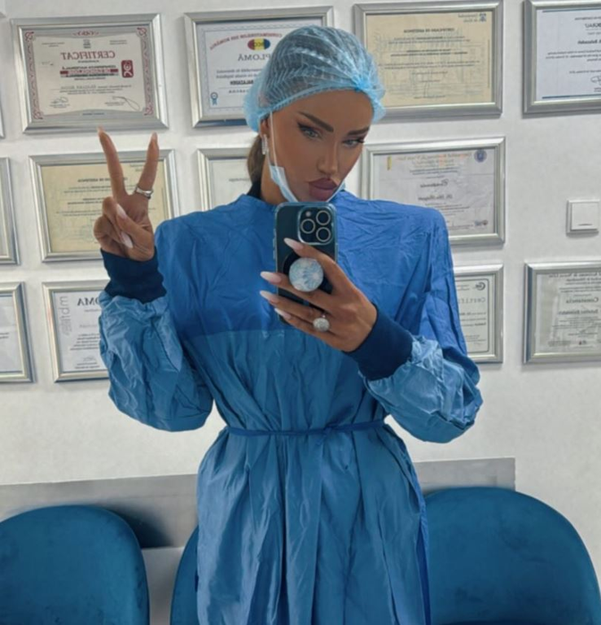 Bianca Drăgușanu, la scurt timp după ce a fost operată