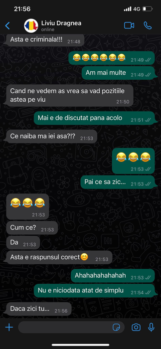 Discuțiile pe WhatsApp între Liviu Dragnea și Suzi