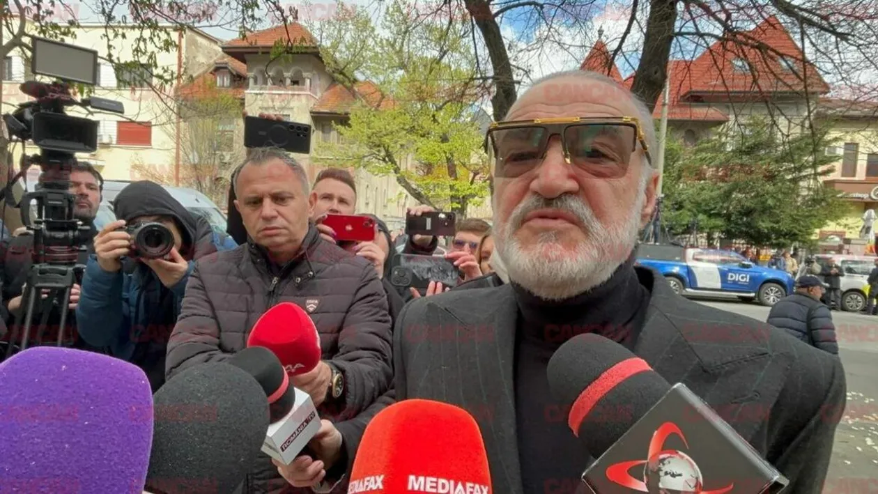 Gigi Becali, luat în vizor de Poliție la înmormântarea lui Lucescu. Mesaj de suflet pentru Răzvan