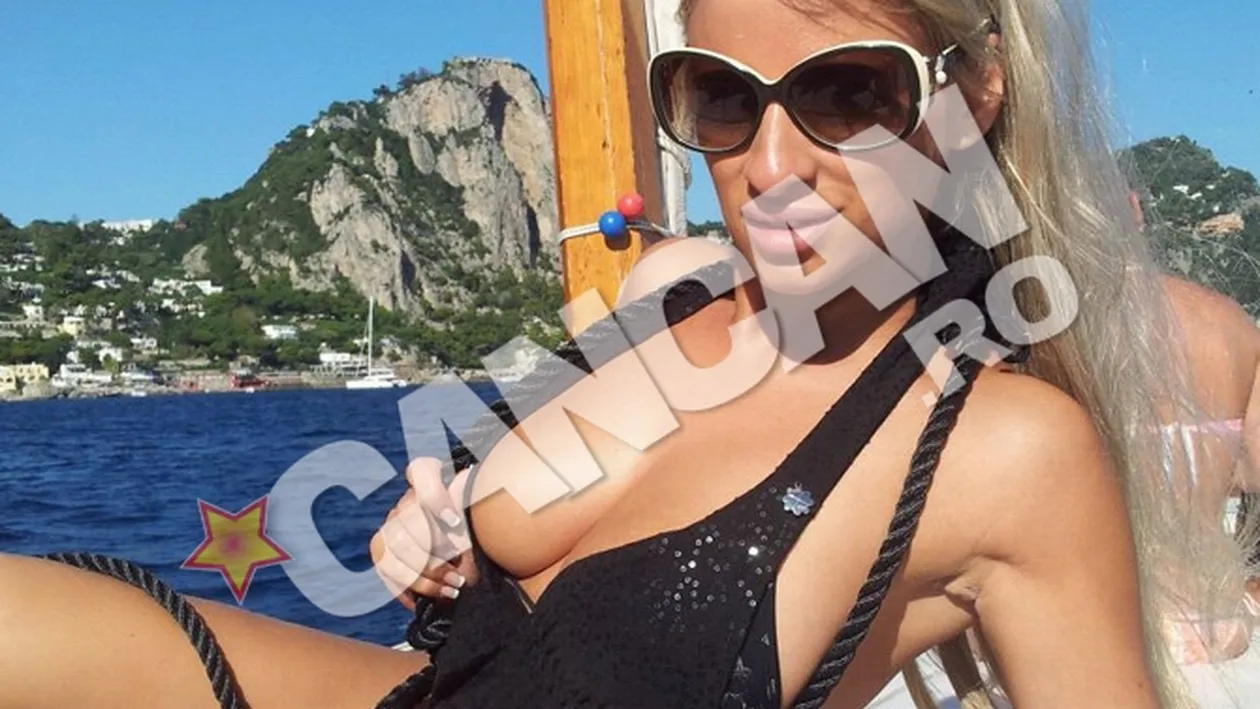 Sanii Sanzianei sunt atat de mari, incat n-au mai incaput intr-un sutien! Si-a pus doua costume de baie, unul peste celalalt