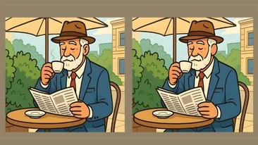 Test de perspicacitate | Identificați toate diferențele dintre acești doi pensionari. Câte ați găsit?