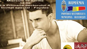 Concert inedit pentru idolul femeilor, Faydee! Canta in sala de consiliu a lui Piedone