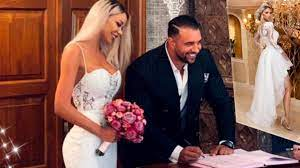 Bianca Drăgușanu și Alex Bodi în ziua cununiei