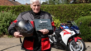 Motociclist la 94 de ani