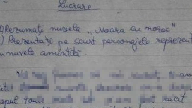 Ce a putut sa scrie un elev din Romania pe lucrarea de control! Toata clasa a ras de el iar profesoara i-a dat nota 4