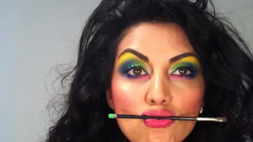 Doinita Oancea are chef de joaca! Uite cat de extravagant s-a machiat!