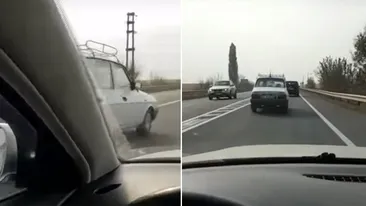 Un șofer de Volkswagen a filmat totul! Inclusiv kilometrajul! Cu ce viteză l-a depășit o Dacie 1310, în drum spre Bacău