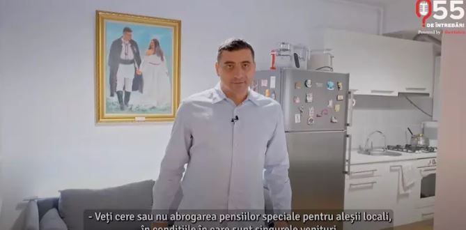 Imagini din apartamentul în care George Simion locuiețte cu chirie - în București/ sursă foto: libertatea