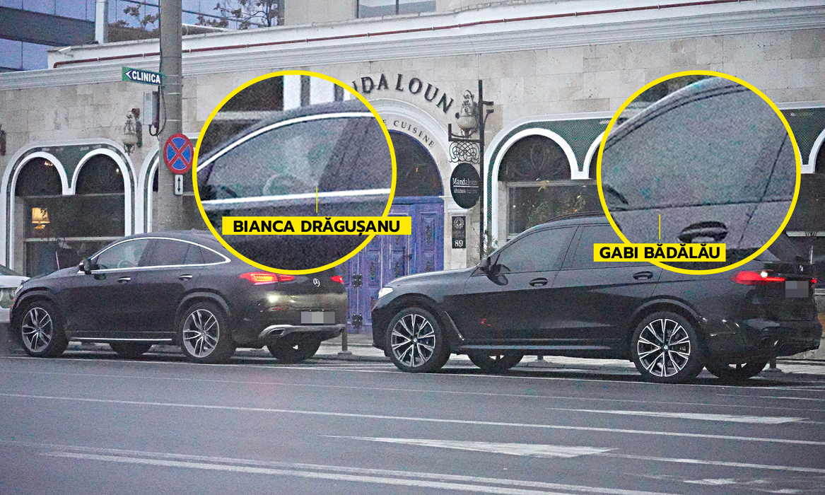 Bianca Drăgușanu și Gabi Bădălău au plecat cu mașini separate / (Sursa: CANCAN.RO)