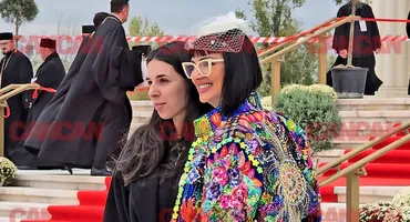 Ținuta BIZARĂ purtată de Ozana Barabancea la sfințirea Catedralei Mântuirii Neamului. Pelerinii au făcut ochii cât cepele!