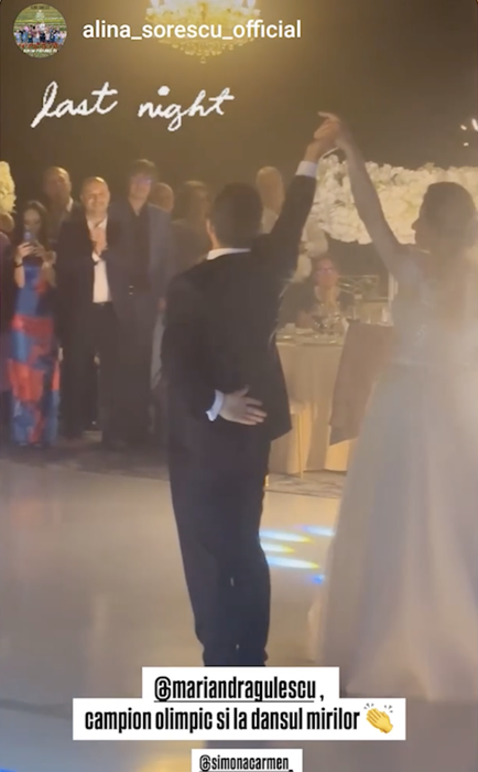 Marian Drăgulescu și Simona s-au căsătorit! Ce rochii a ales să poarte soția gimnastului